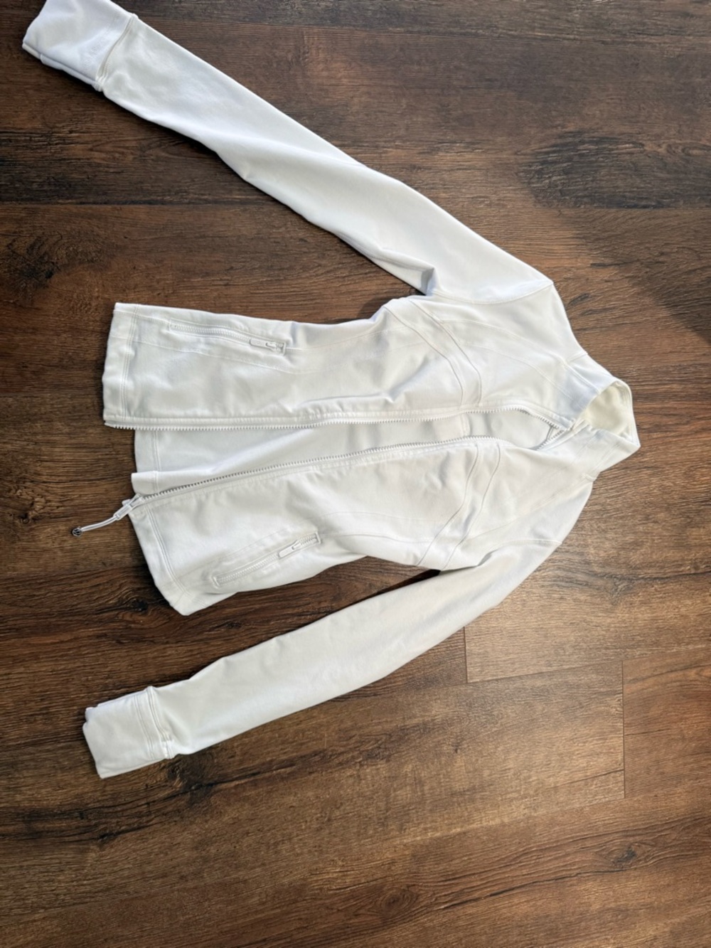 Lululemon Define Jacket -White Zip-Up Jacket - Clean Minimal Style